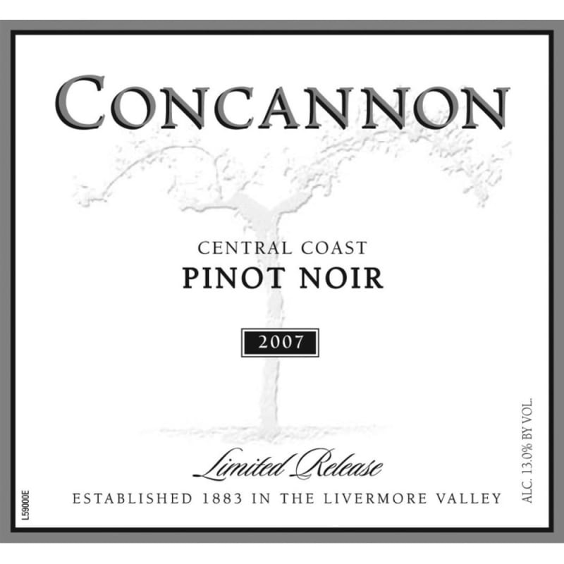 Concannon Limited Release Pinot Noir 2007 Front Label