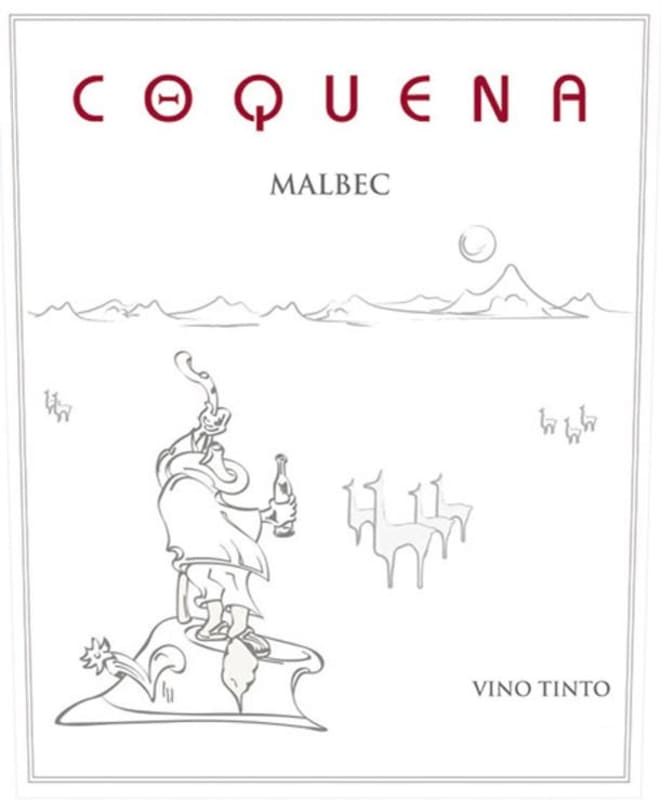 Coquena Malbec 2014 Front Label