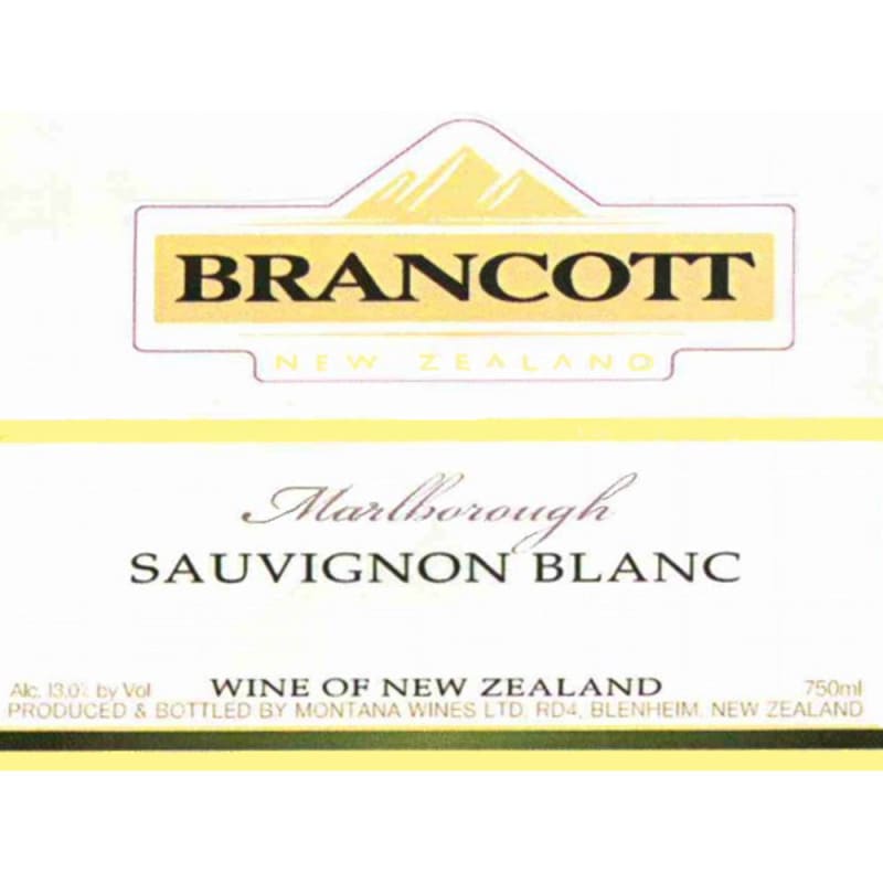 Brancott Sauvignon Blanc 2008 Front Label