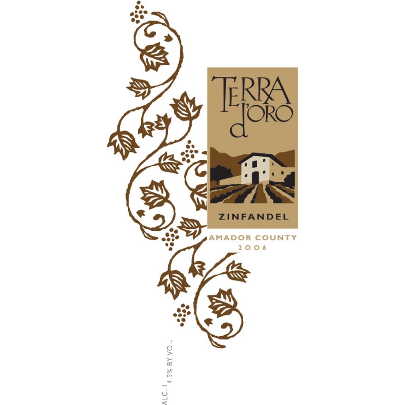 Terra d'Oro Zinfandel 2006 Front Label