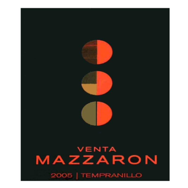 Venta Mazzaron 2005 Front Label