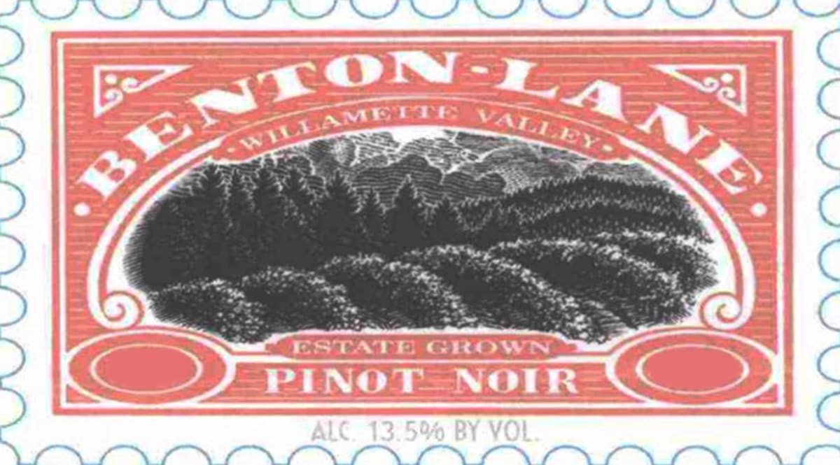 Benton Lane Estate Grown Pinot Noir 2005 Front Label