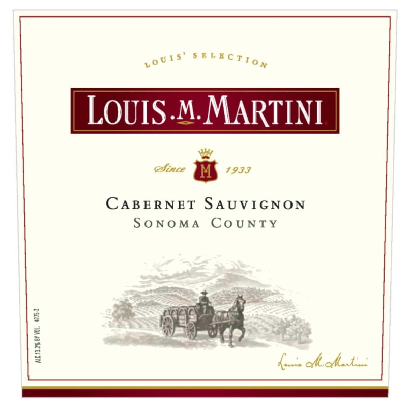 Louis Martini Sonoma Cabernet Sauvignon 2006 Front Label