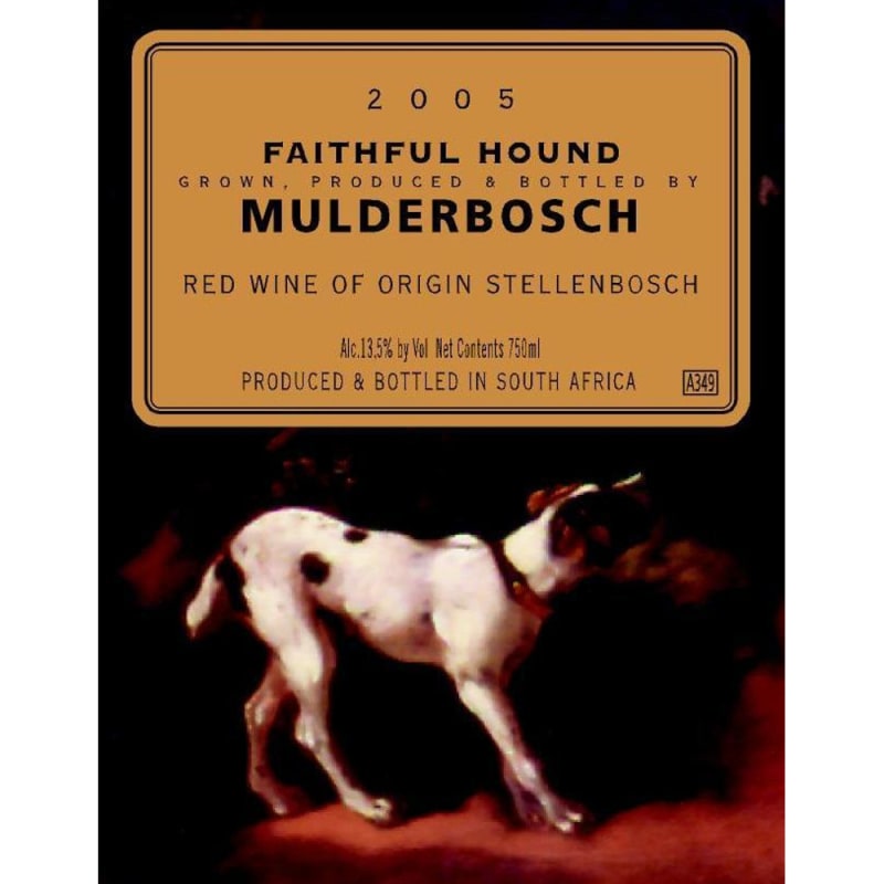 Mulderbosch Faithful Hound 2005 Front Label