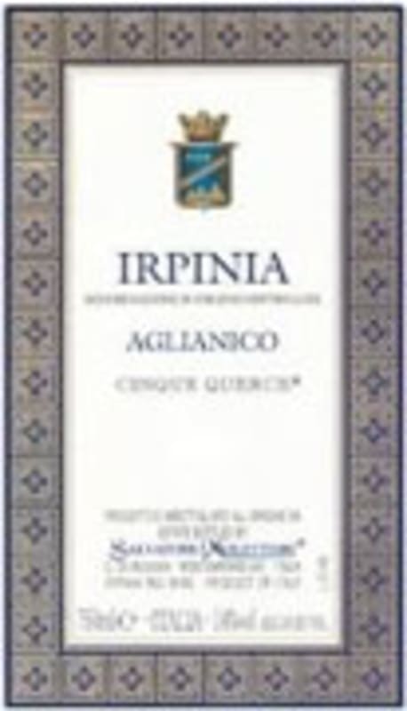 Salvatore Molettieri Taurasi Vigna Cinque Querce 2004 Front Label