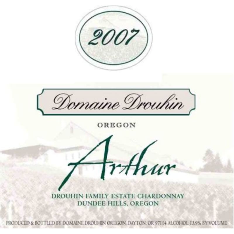 Domaine Drouhin Oregon Arthur Chardonnay 2007 Front Label