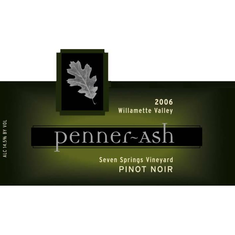 Penner-Ash Seven Springs Pinot Noir 2006 Front Label