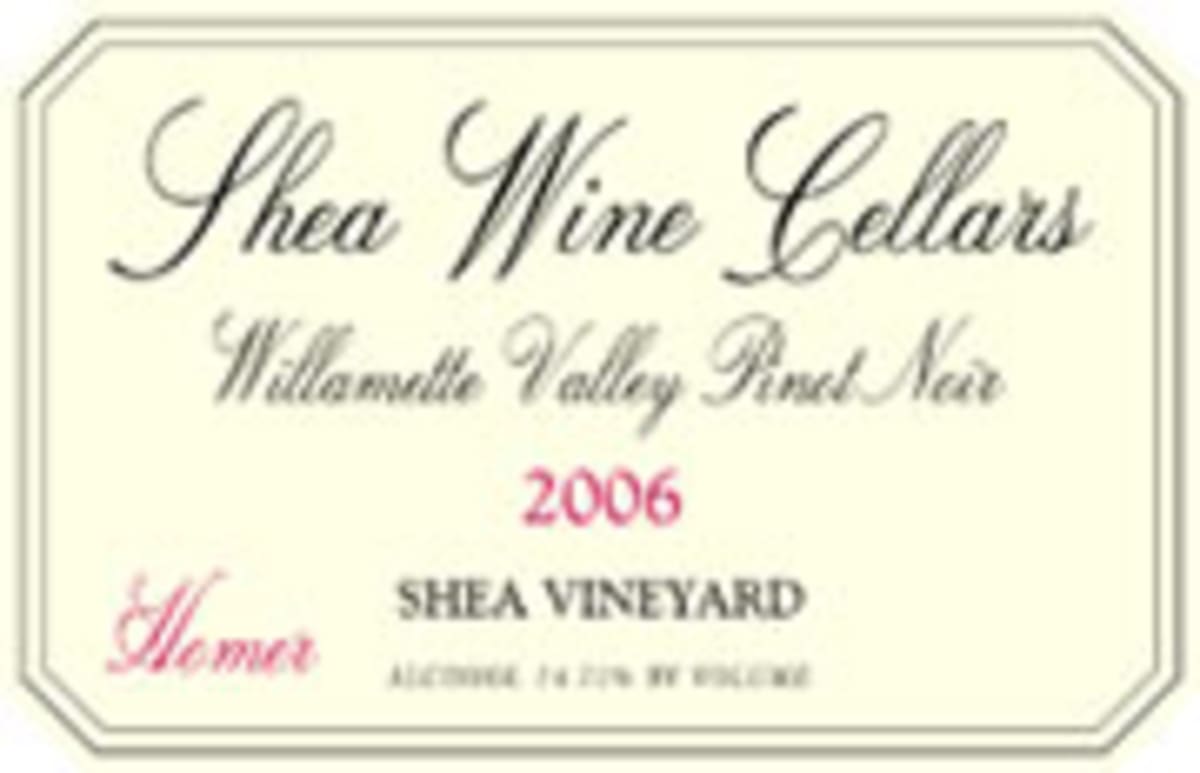 Shea Homer Pinot Noir 2006 Front Label