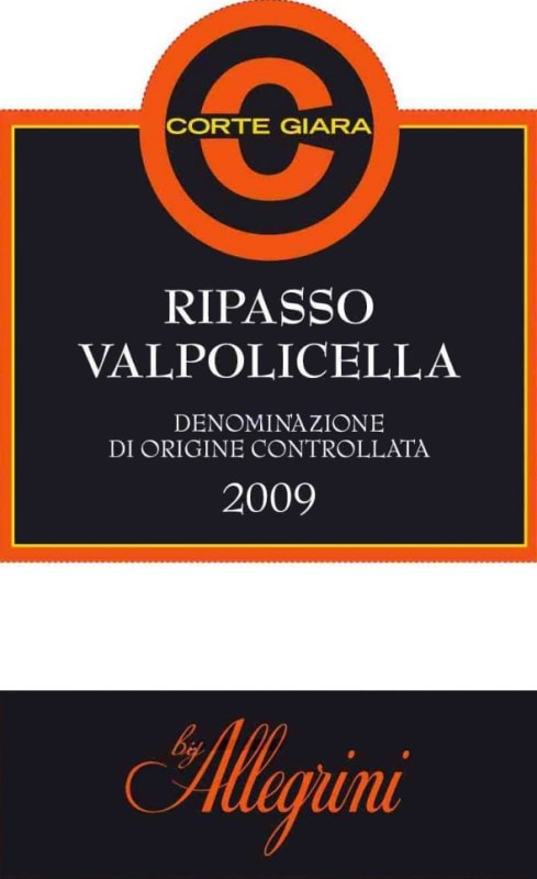Corte Giara Valpolicella Ripasso 2009 Front Label