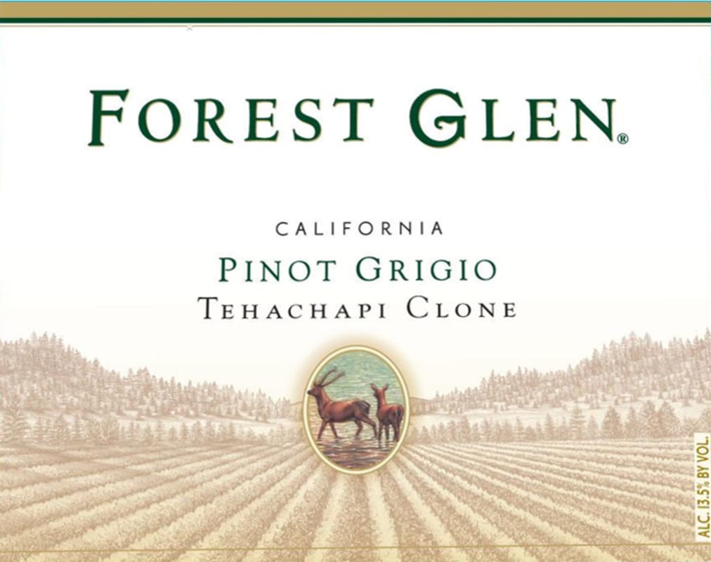 Forest Glen Tehachapi Clone Pinot Grigio 2012 Front Label