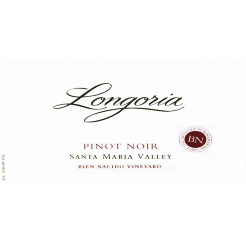 Longoria Pinot Noir Bien Nacido 2005 Front Label