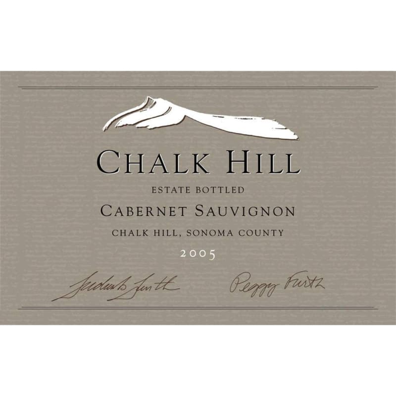 Chalk Hill Cabernet Sauvignon (375ML half-bottle) 2005 Front Label