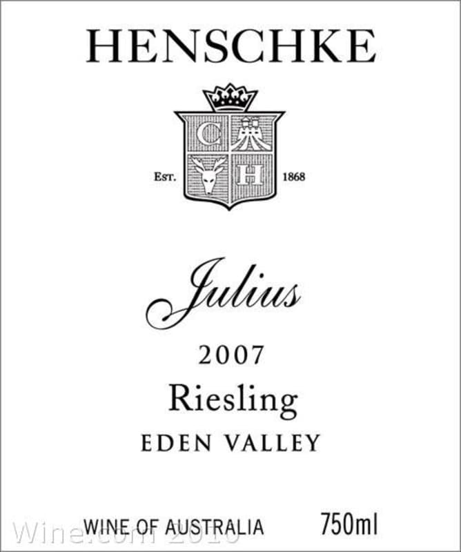 Henschke Julius Eden Valley Riesling 2007 Front Label