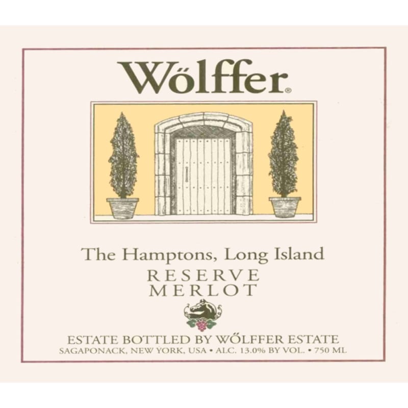 Wolffer Reserve Merlot 2006 Front Label