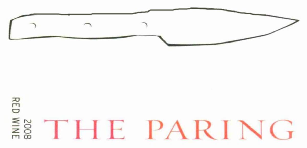 The Paring Red 2008 Front Label