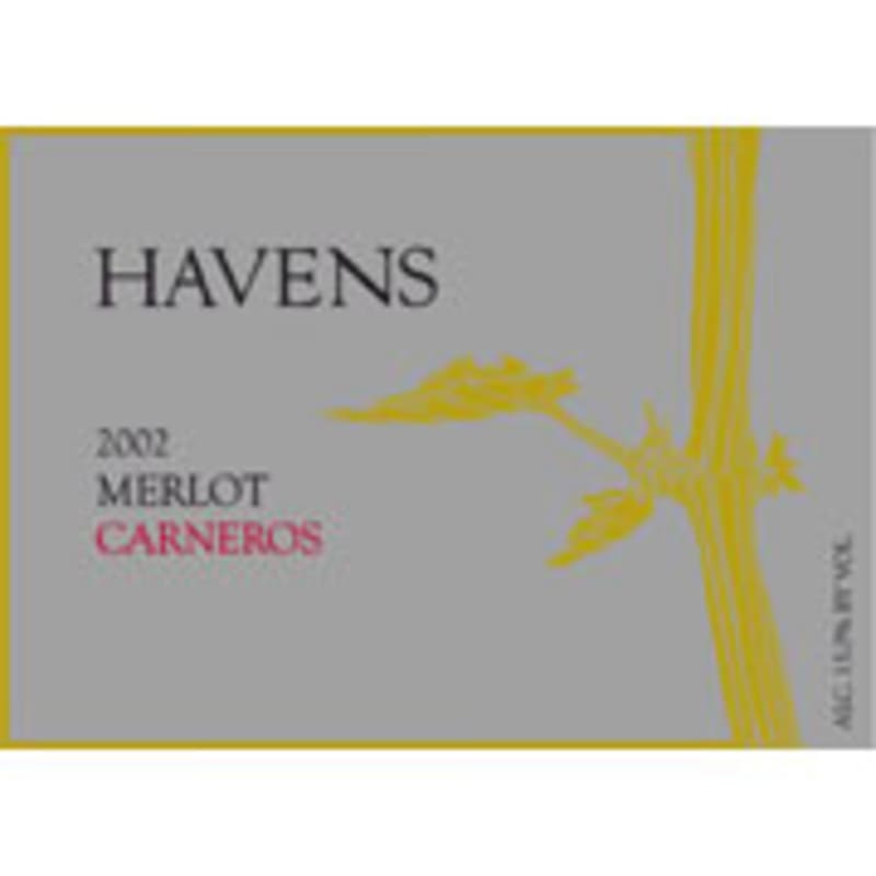 Havens Reserve Merlot 2002 Front Label