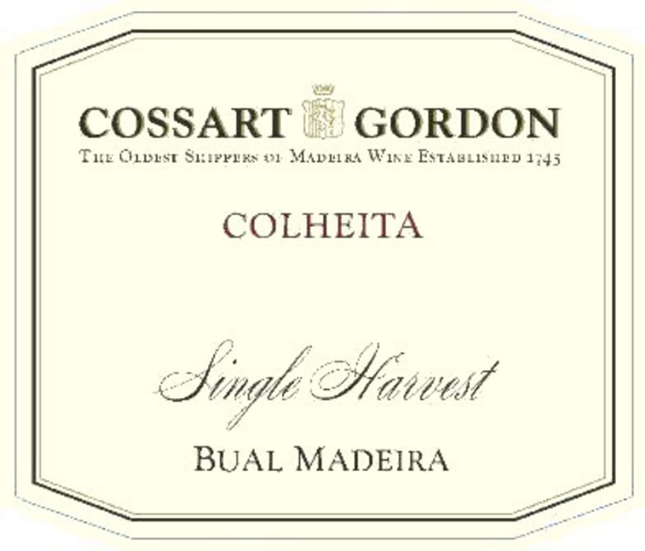 Cossart Gordon Colheita Single Harvest Bual 2005 Front Label