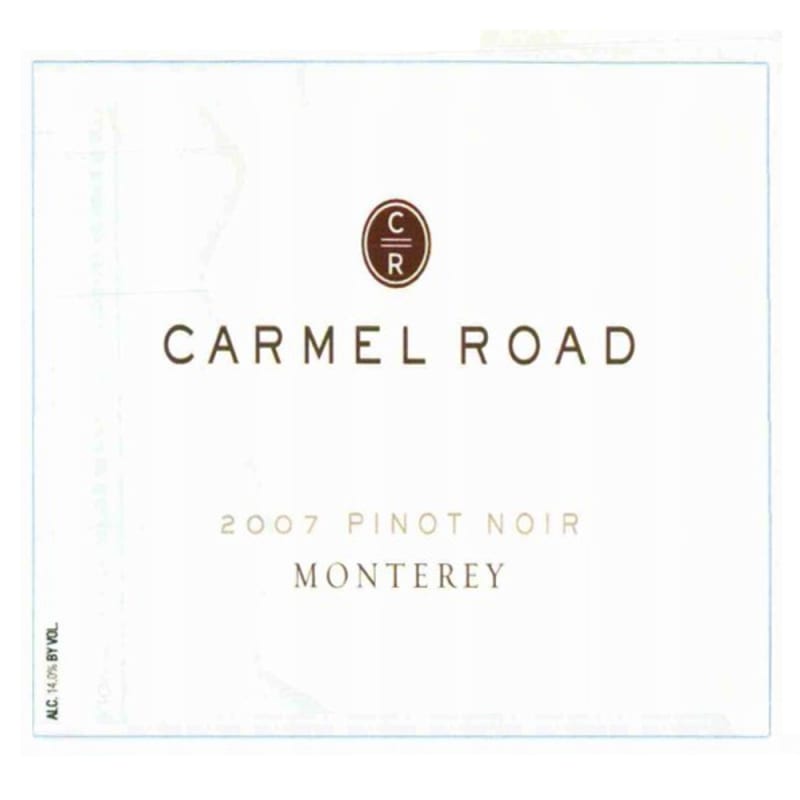 Carmel Road Monterey Pinot Noir 2007 Front Label