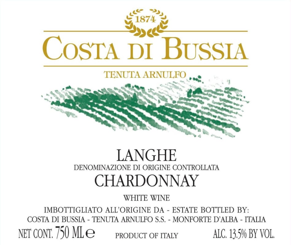 Costa di Bussia Tenuta Arnulfo Langhe Chardonnay 2015 Front Label