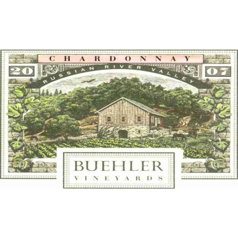 Buehler Russian River Chardonnay 2007 Front Label
