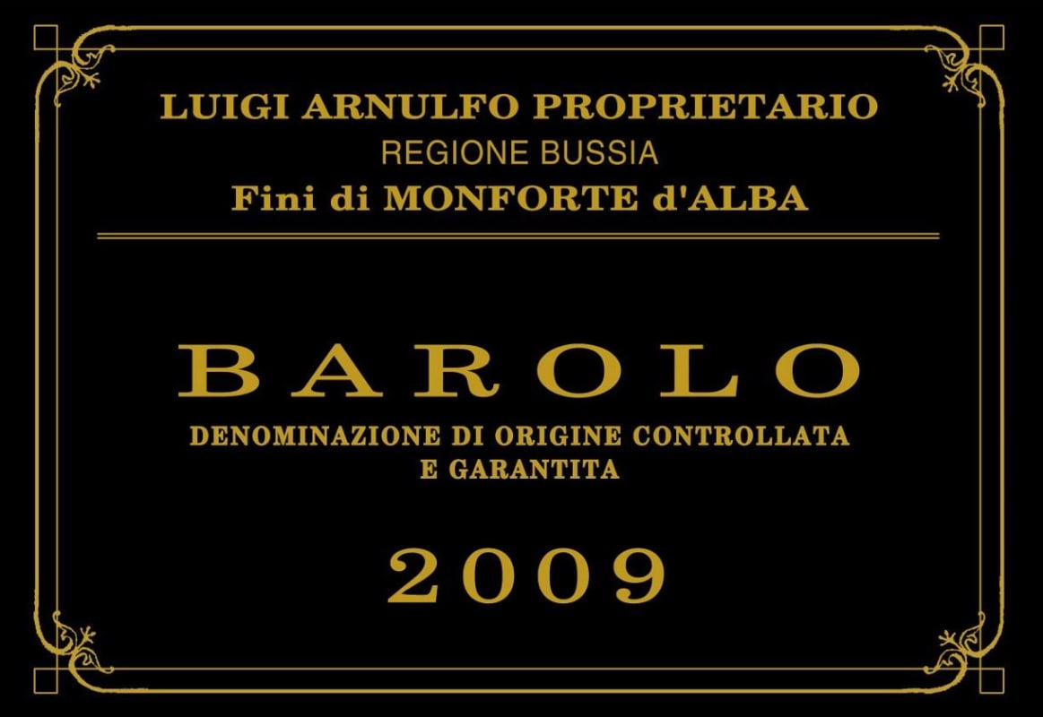 Costa di Bussia Tenuta Arnulfo Luigi Arnulfo Barolo 2009 Front Label