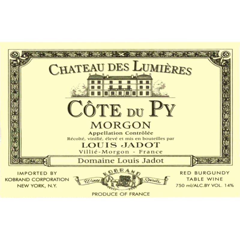 Louis Jadot Morgon Ch. des Lumieres Cote du Py 2005 Front Label