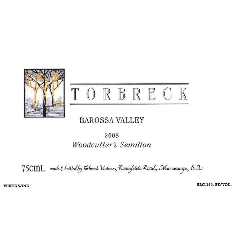 Torbreck Woodcutter's Semillon 2008 Front Label