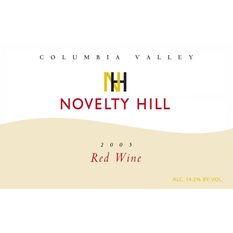 Novelty Hill Red 2005 Front Label
