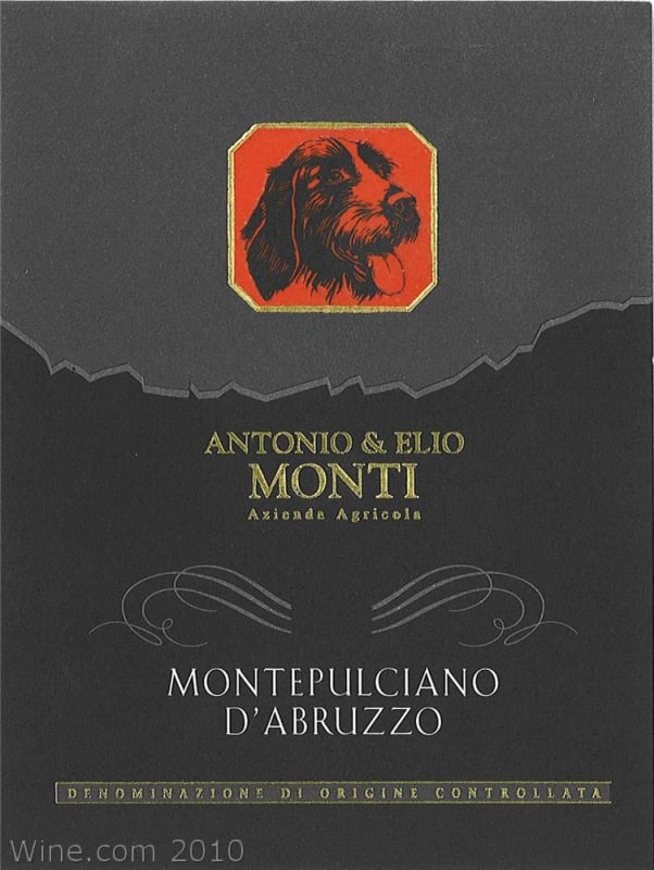 Monti Montepulciano d'Abruzzo 2006 Front Label