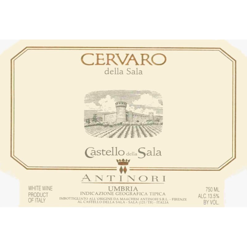 Marchesi Antinori Castello della Sala Cervaro 2007 Front Label