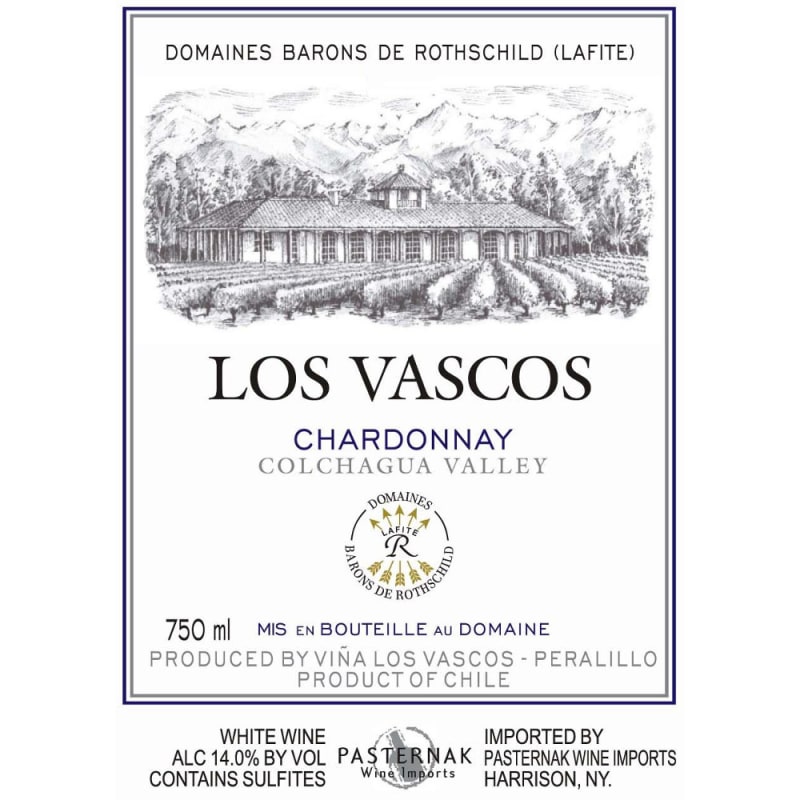 Los Vascos Chardonnay 2008 Front Label