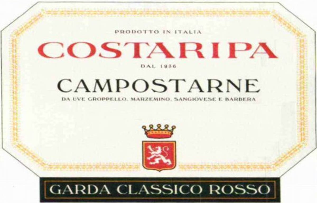 Costaripa Campostarne Garda Classico Rosso 2011 Front Label