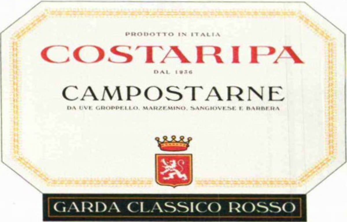 Costaripa Campostarne Garda Classico Rosso 2008 Front Label