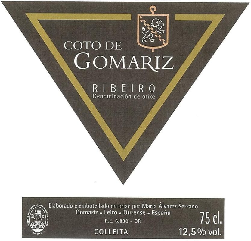 Coto de Gomariz Blanco 2013 Front Label