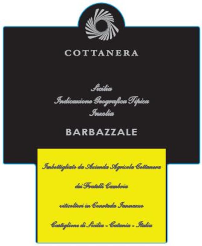 Cottanera Barbazzale Bianco 2012 Front Label