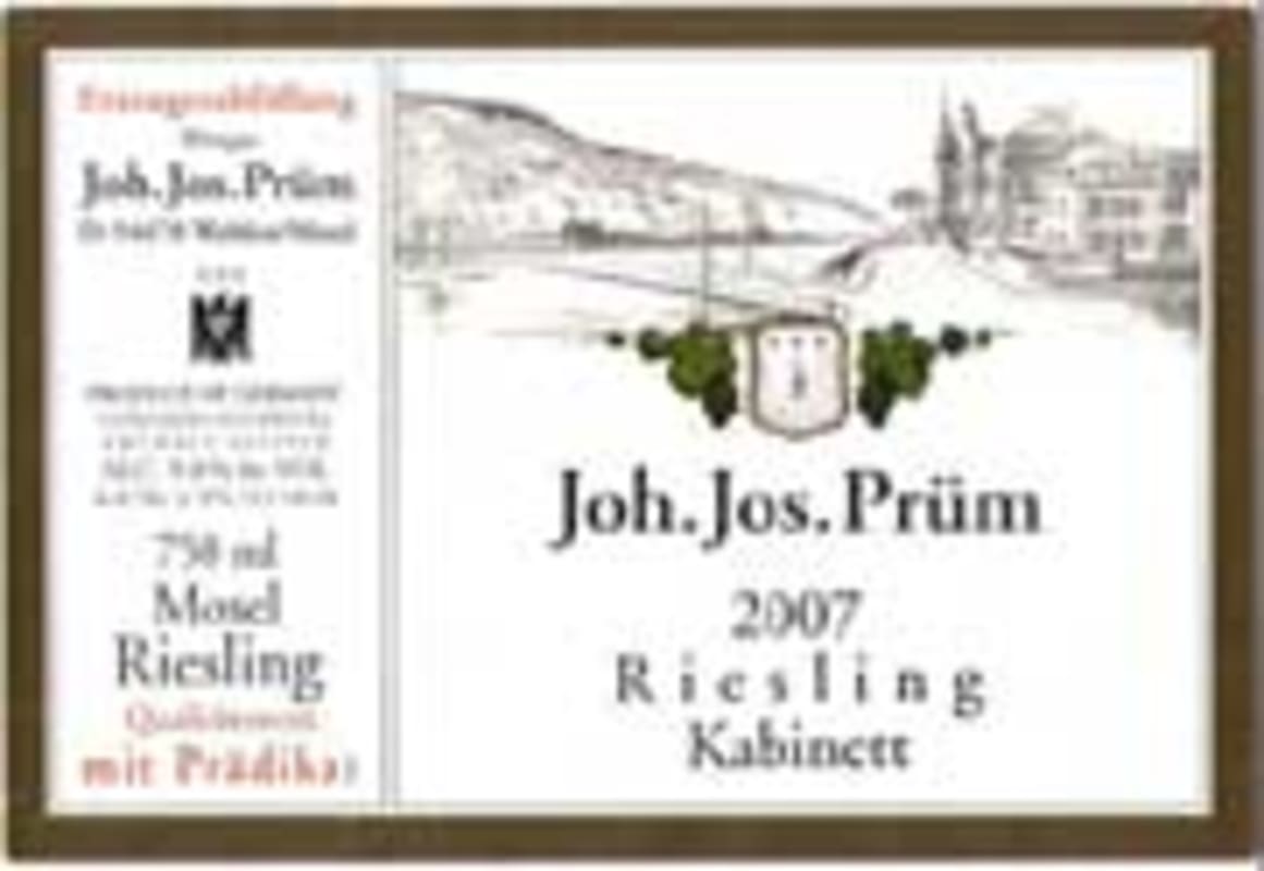 Joh. Jos. Prüm Riesling Kabinett 2007 Front Label