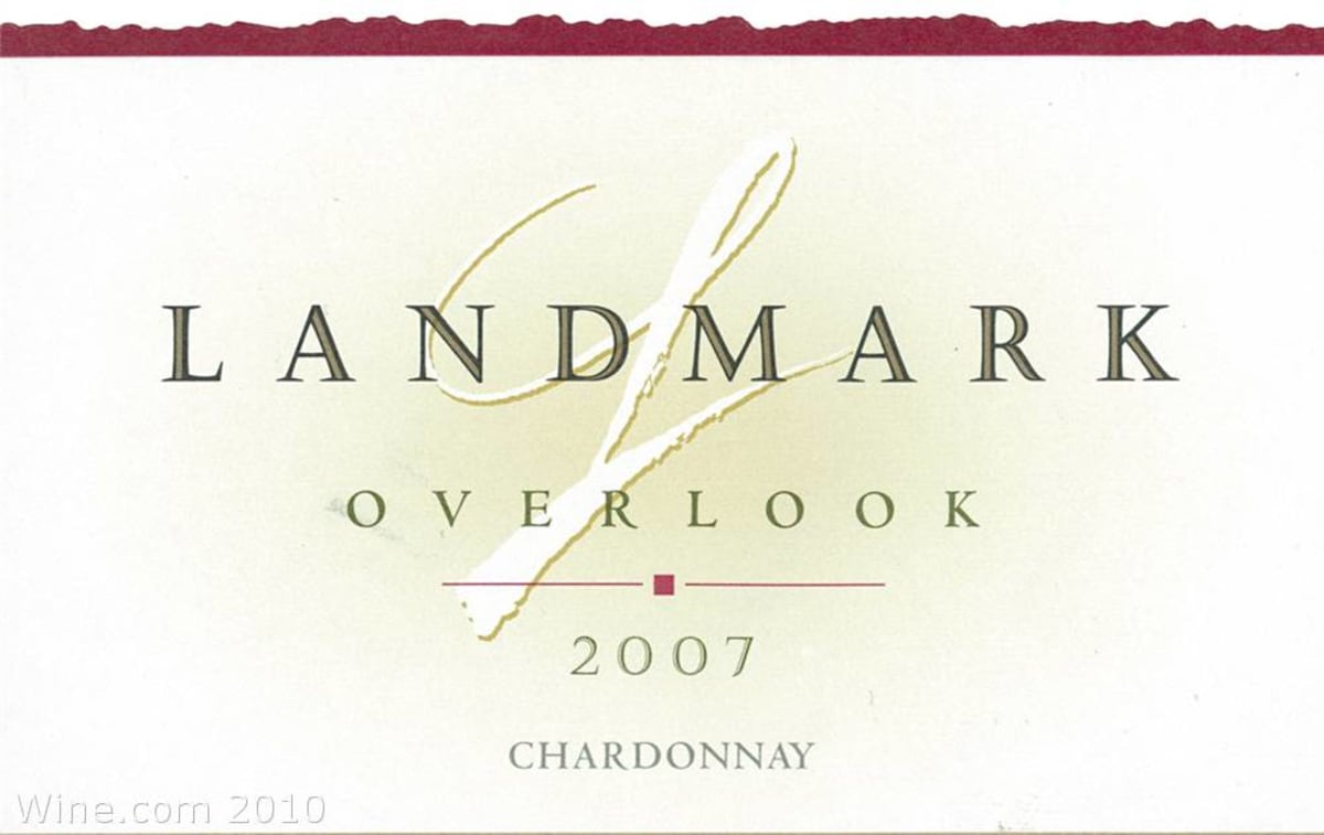 Landmark Overlook Chardonnay (375ML half-bottle) 2007 Front Label