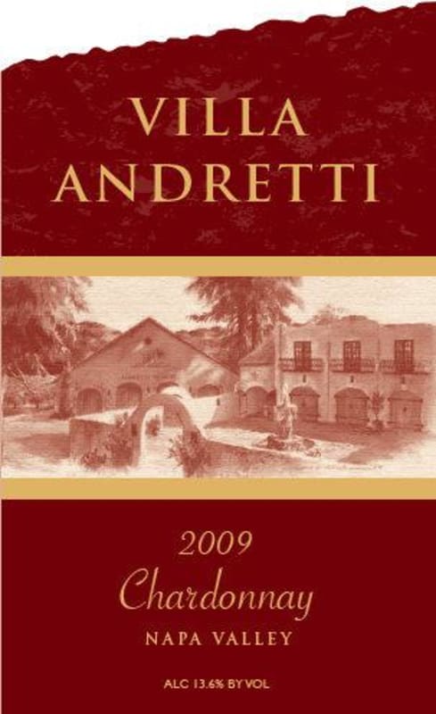 Andretti Villa Andretti Chardonnay 2009 Front Label