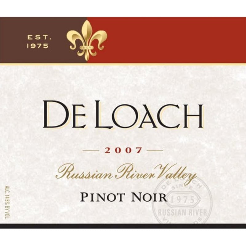 DeLoach Russian River Estate Pinot Noir 2007 Front Label