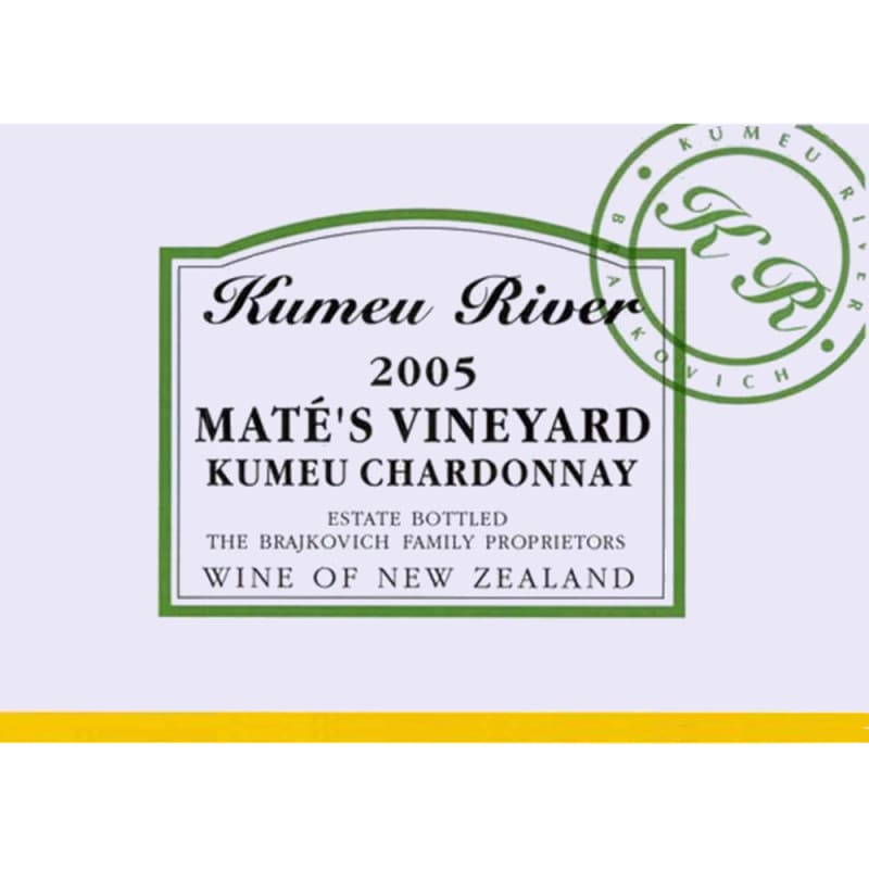 Kumeu River Mate's Vineyard Chardonnay 2005 Front Label