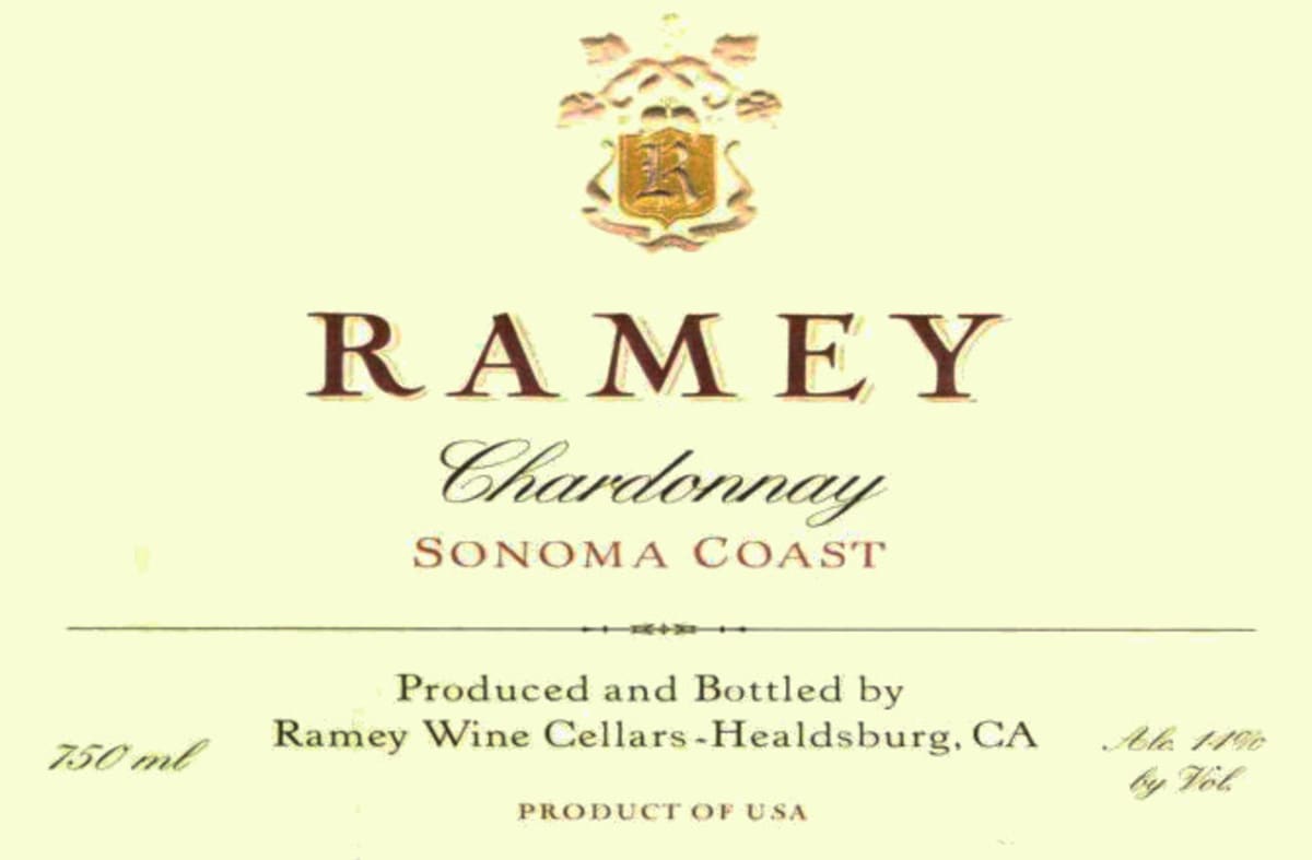 Ramey Sonoma Coast Chardonnay 2007 Front Label