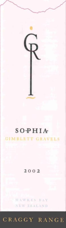 Craggy Range Winery Sophia Bordeaux Blend 2002 Front Label