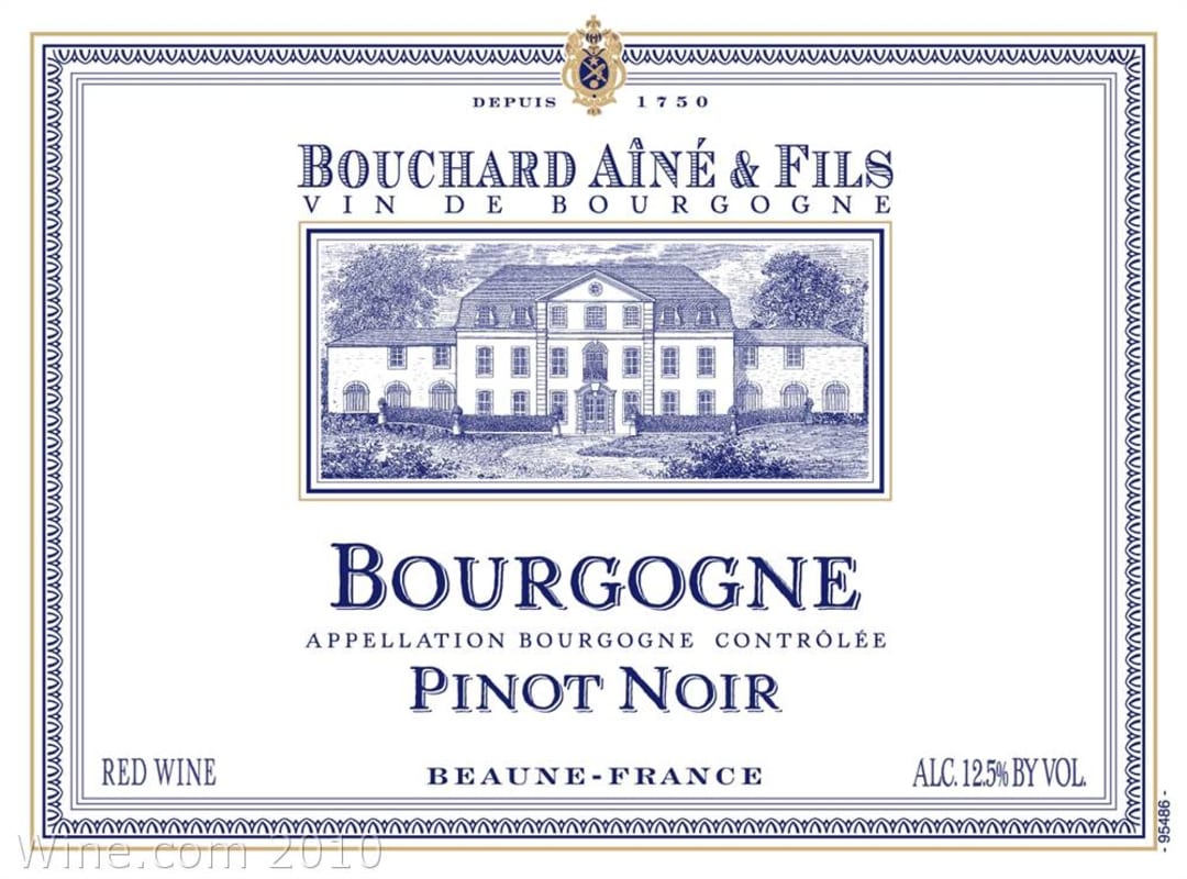Bouchard Aine & Fils Bourgogne Pinot Noir 2007 Front Label