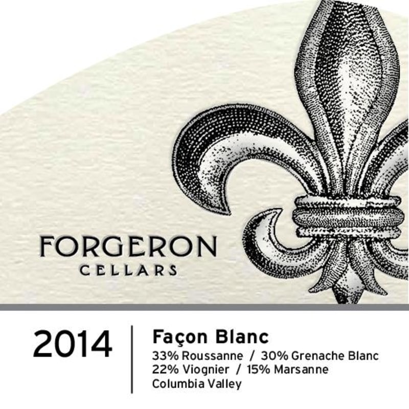 Forgeron Facon Blanc 2014 Front Label