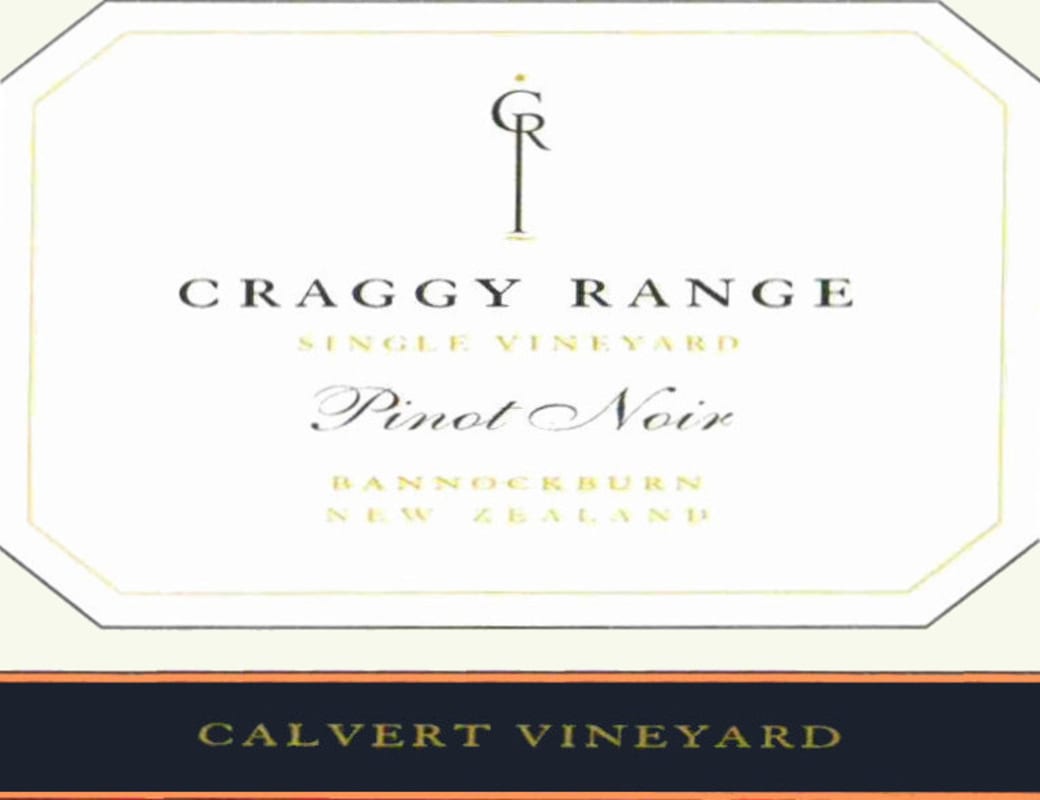 Craggy Range Winery Calvert Vineyard Pinot Noir 2008 Front Label