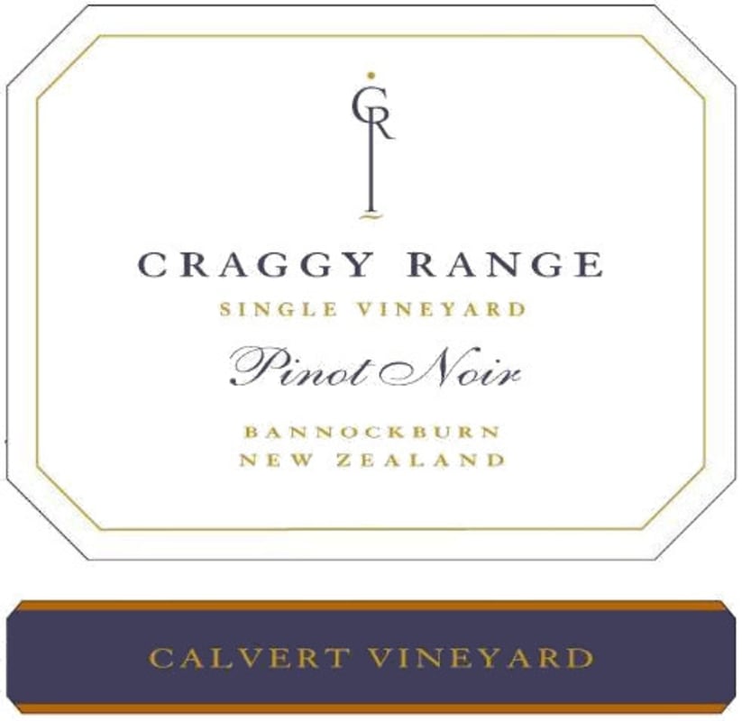 Craggy Range Winery Calvert Vineyard Pinot Noir 2012 Front Label