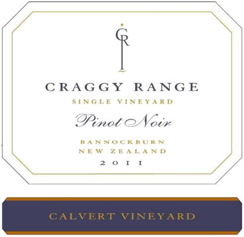 Craggy Range Winery Calvert Vineyard Pinot Noir 2011 Front Label