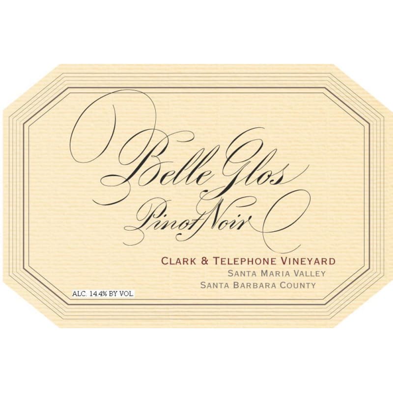 Belle Glos Clark and Telephone Vineyard Pinot Noir 2007 Front Label