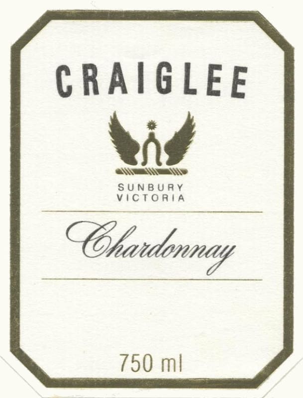 Craiglee Chardonnay 2009 Front Label