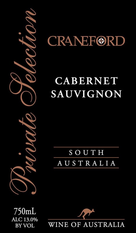 Craneford Private Selection Cabernet Sauvignon 2008 Front Label